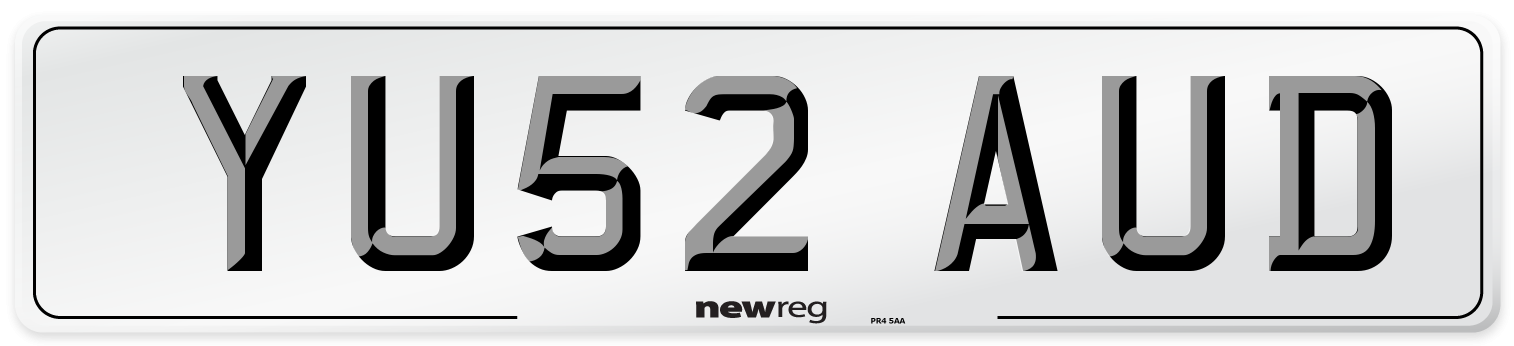 YU52 AUD Number Plate from New Reg